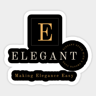 The Art of Smooth Elegance. Sticker
